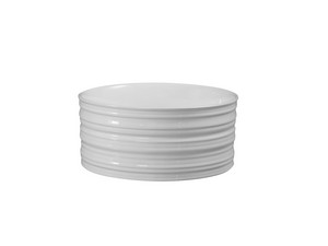 Aufsatzwaschbecken Bormida Ø40xH18 cm aus Keramik Weiß glänzend