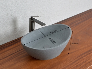 vasque à poser Concrete 54,8x34,8 H18,5 béton