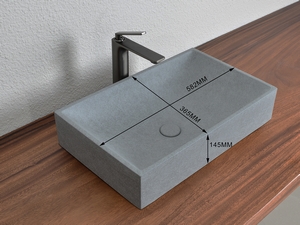 vasque à poser Concrete 58,2x36,5 H15 béton