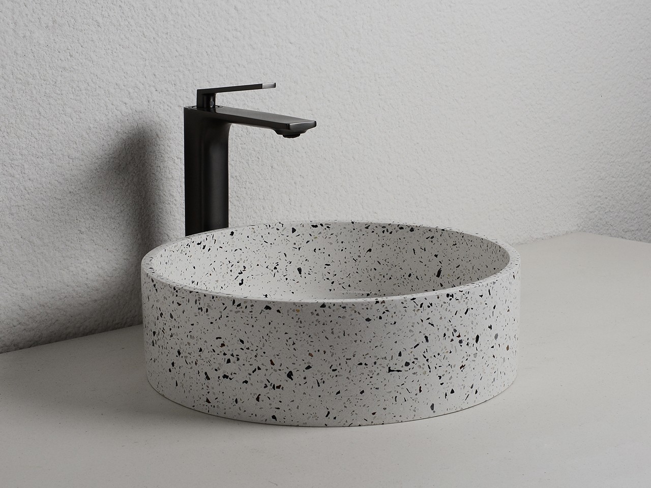 Mobili sottolavabo - 180 cm - con 2 lavabi da appoggio e piano - BOLD