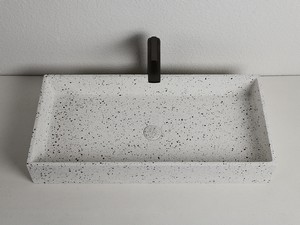 Aufsatzwaschbecken Terrazzo 80x39xH12 cm