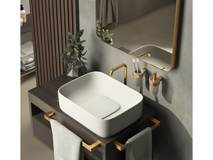 Porte-savon Lily or mat