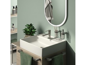 Porte-serviette anneau Lily chrome brossé