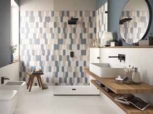 Carrelage mural Lollipop Almond 8x21,5 cm queue de paon beige