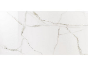 Carrelage Luxor White 60x120 grès cérame effet marbre blanc poli