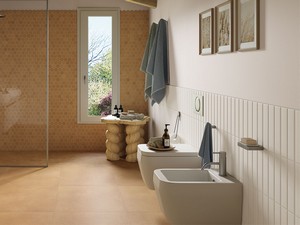 Wandfliese Mahjong Milk 6x24,6 Einbrand Weiß matt