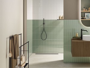 Wandfliese Mahjong Mint Lux 6x24,6 Einbrand Grün glänzend