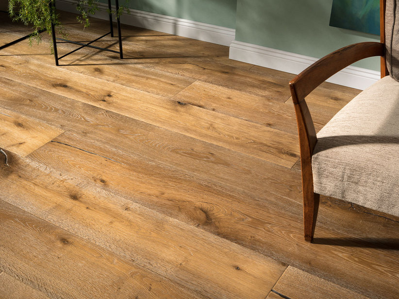 Plancia Parquet Rovere Naturale Anticato Piallato - Memory Large Natural