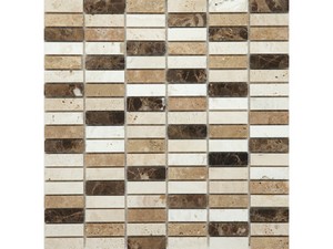 Mosaico Marmo Mini Teseo Emperador 30,5X30,5 Beige/Marrone