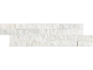 Mininat White 10x36 Quartzite Natural Stone Cladding