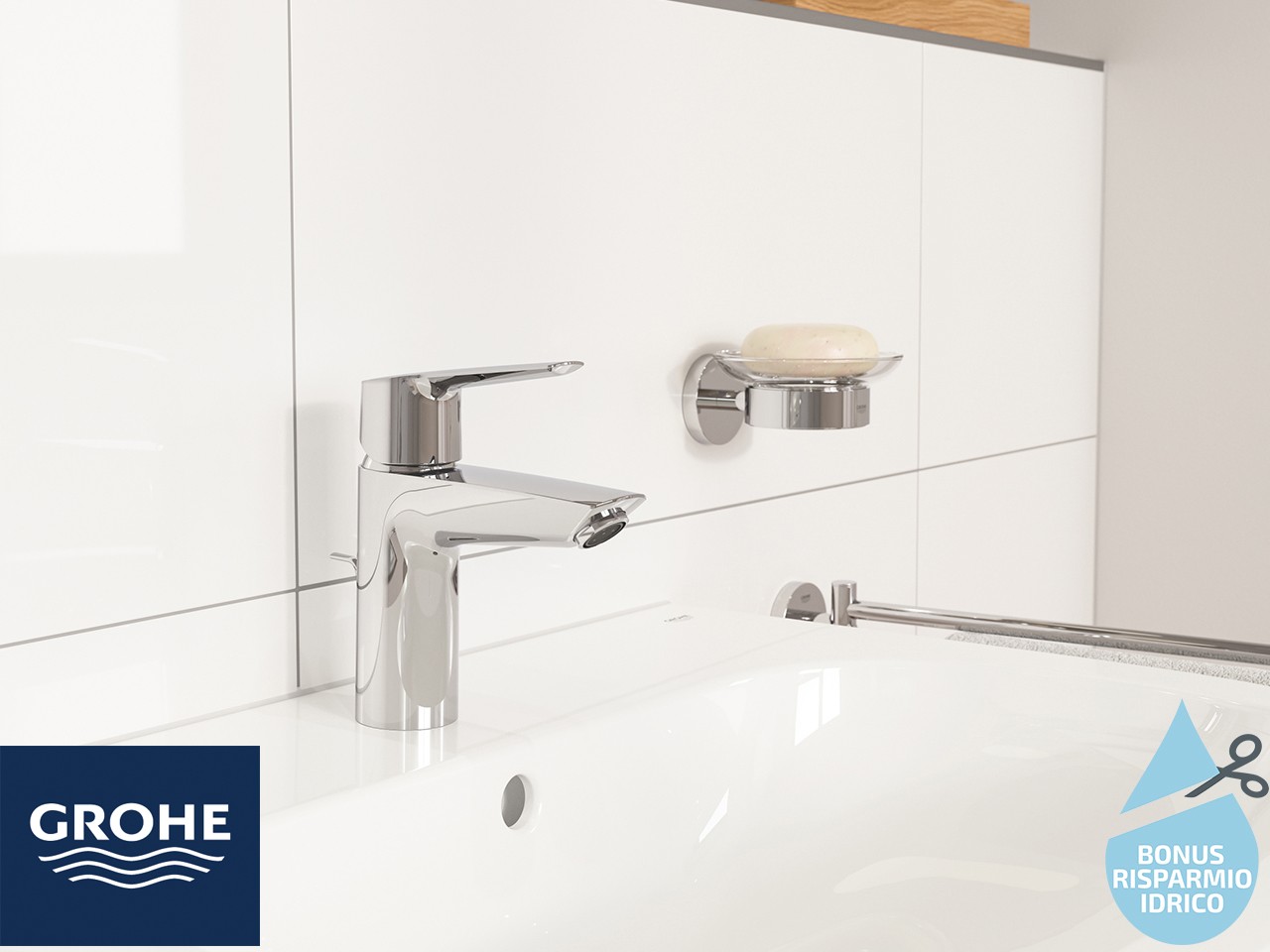 Miscelatore Per Lavabo Grohe® Quickfix Start 2021 S Monocomando Cromo ...