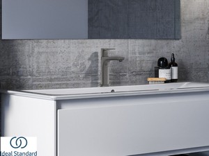 Waschtischarmatur mit Abfluss Ideal Standard® Connect Air Ausführung Magnetic Grey