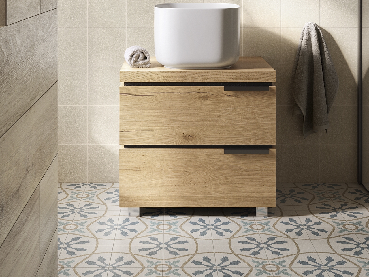 mobile bagno 70 cm a terra