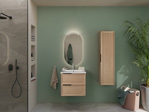 Modula Wall Column cm. W36xD25xH138 Light Oak