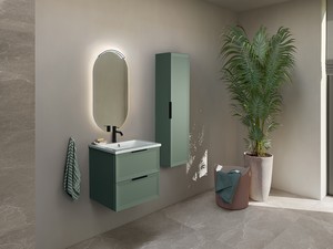 Modula Wall Column cm. W36xD25xH138 Matt Green