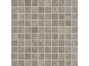 Mosaik Absolute Grey 30X30 Feinsteinzeug Schieferoptik Grau