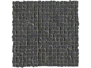 Mosaik Blackstone 30X30 Feinsteinzeug Lavagna-Steinoptik Schwarz