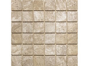 Mosaïque Nepal Sand 30x30 grès cérame effet quartzite beige