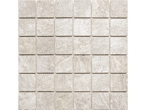 Mosaico Nepal White 30X30 Gres Effetto Quarzite Bianco