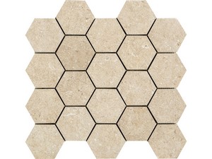 SAKKARA SAND 29X27 STONEWARE BEIGE HEXAGONAL MOSAIC