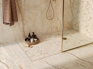Mosaik Storm Cream 29x27 Feinsteinzeug Steinoptik Beige