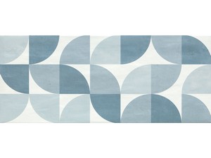 Carrelage mural Move Clover Sky 25x60 motif géométrique bleu