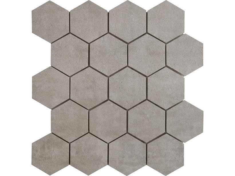 Mosaico Must Grey 29x27 Gres Effetto Cemento Grigio Iperceramica