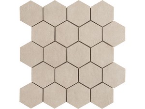 Mosaico Must Taupe 29x27 Gres Effetto Cemento Beige
