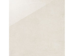 Carrelage Must White 60x60 poli grès cérame effet béton blanc ivoire