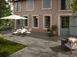 Carrelage extérieur Nevada Grey 20,5X41,5 grès cérame effet pierre gris - 2ème choix