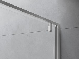 Onda Rotating Hinged Shower Door Ext. 65.5/69.5 cm Transparent Chrome