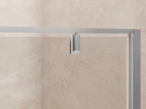 Onda Rotating Hinged Shower Door Ext. 65.5/69.5 cm Transparent Chrome