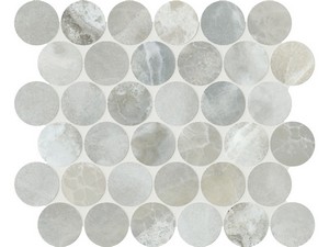 Mosaïque Onyx Dots Blue 30,2x26,2 grès cérame effet marbre onyx bleu brillant