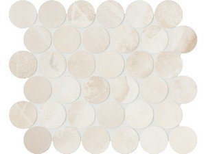 Mosaïque Onyx Dots White 30,2x26,2 grès cérame effet marbre onyx blanc
