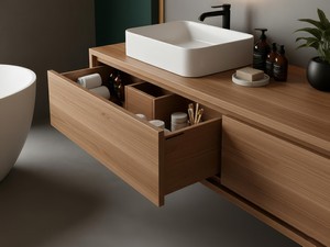 Waschbeckenunterbau Osaka 90 cm Teak