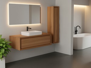 Waschbeckenunterbau Osaka 90 cm Teak