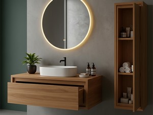 Waschbeckenunterbau Osaka 90 cm Teak