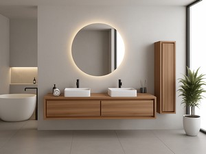 Waschbeckenunterbau Osaka 140 cm Teak