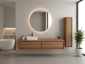 Waschbeckenunterbau Osaka 140 cm Teak