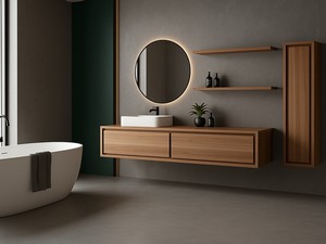 Waschbeckenunterbau Osaka 140 cm Teak