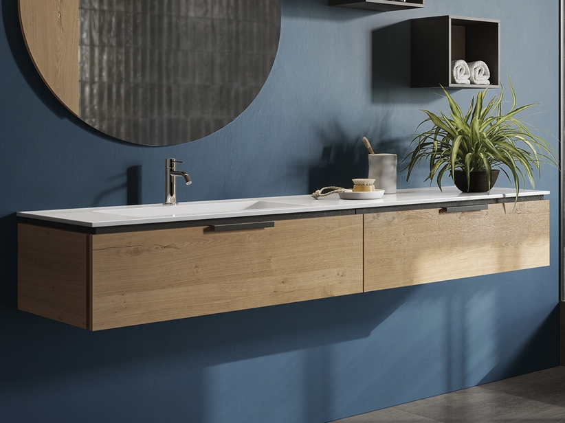 mobile bagno 160 cm doppio lavabo