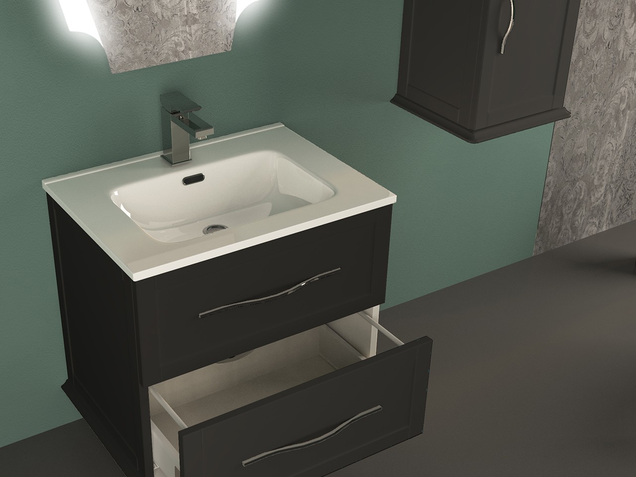 Meuble Lavabo Salle De Bain 60 Cm