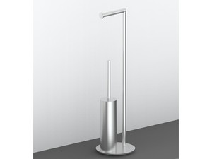 Serviteur WC avec dérouleur à papier et pot à balai Spring Inox 304 brossé