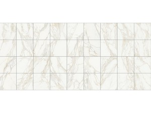 Carrelage grès cérame 60x60 effet marbre poli brillant blanc - Calacatta Gold Marbles