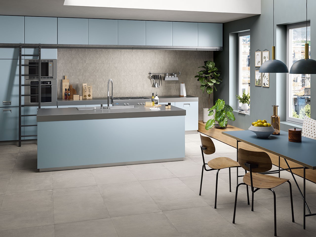 Mosaico Metropolitan Grey 29,6x29,6 Gres Effetto Cemento Grigio