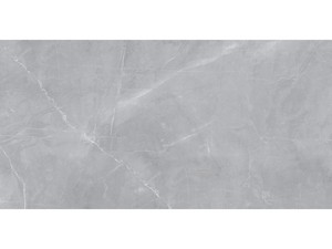 Fliese Pulpis Grey 60X120 Feinsteinzeug Marmoroptik Glänzend Poliert Grau