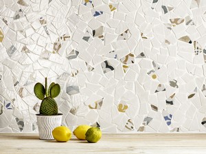 Mosaico Salina 30x30 in Gres Porcellanato Lucido Effetto Maiolica