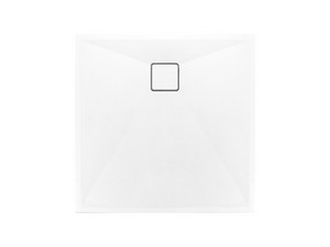 Receveur de douche Correo 90x90 cm résine-granit blanc albâtre