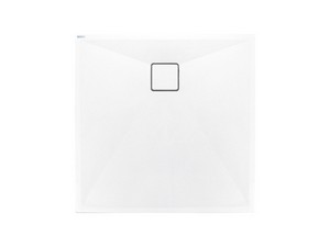 Receveur de douche Correo 80x80 cm résine-granit blanc albâtre