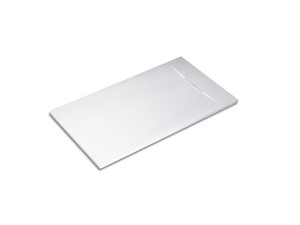 Doge Shower Tray 80x140 H3 cm in White-Finished Resin